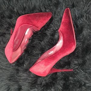 Velvet Pointet Toe Heels